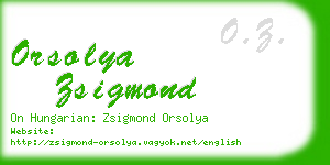 orsolya zsigmond business card